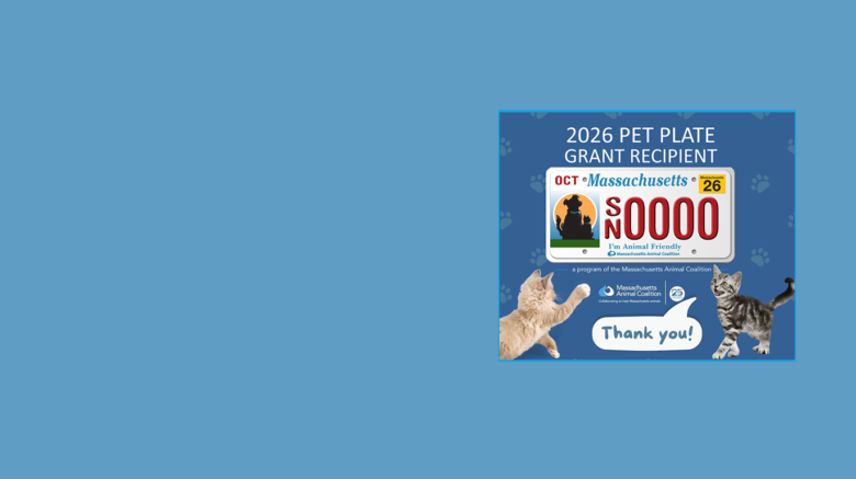 MetroWest Humane Society received a grant from the Massachusetts Animal Coalition